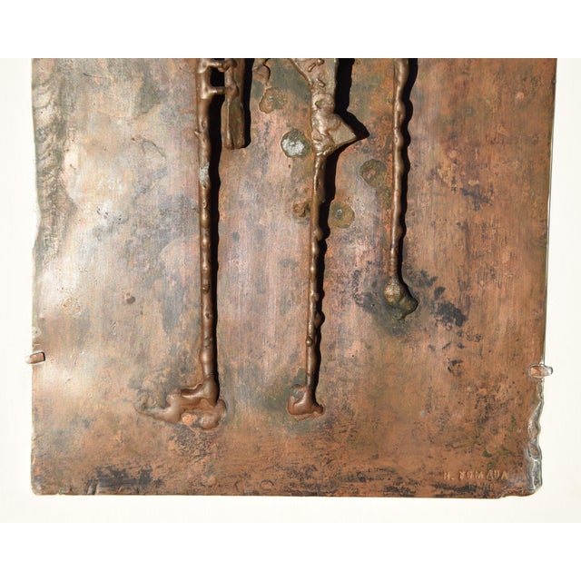Hermann Tomada, Couple, 1970s, Copper & Metal For Sale - Image 6 of 11