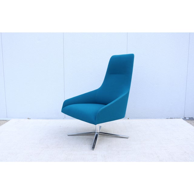 Contemporary Lievore Altherr Molina for Andreu World Alya Swivel Lounge Chair For Sale - Image 4 of 18