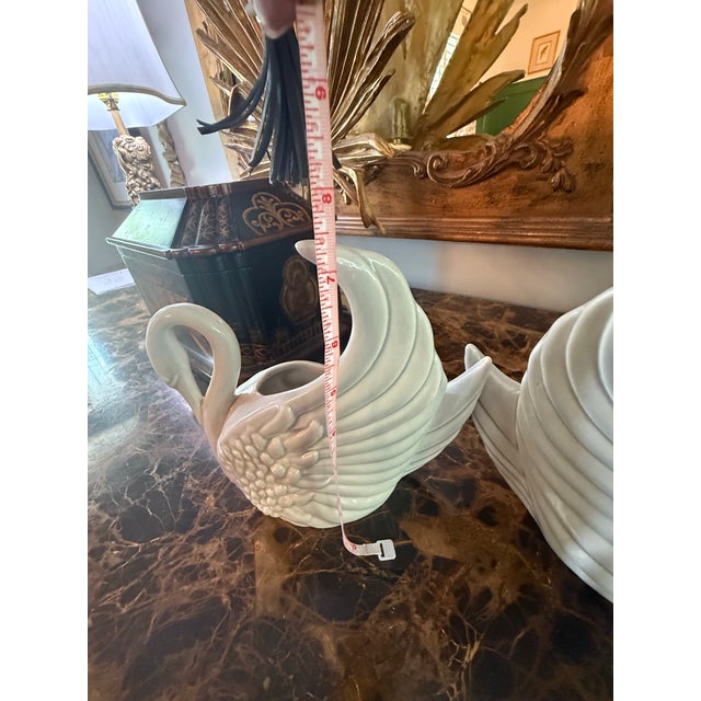 Gray Rare Set of Mid Century Modern Royal Haeger Swan Vases For Sale - Image 8 of 12