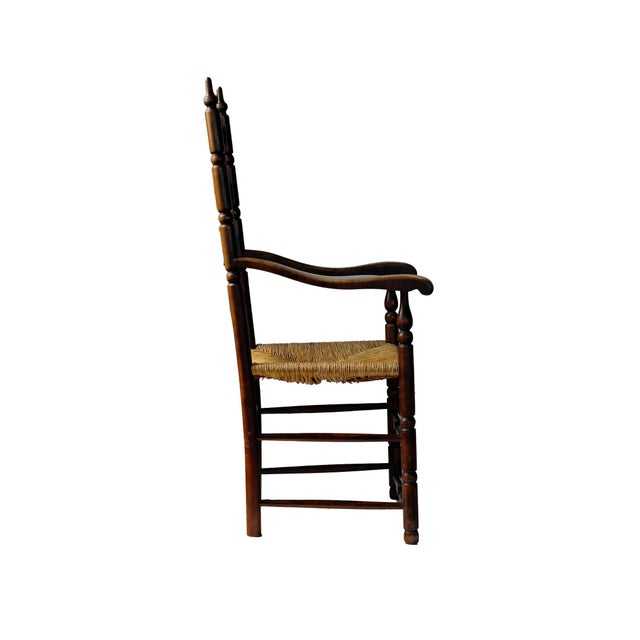 Late 19th Century Antique Ladder Back Chairs - A Pair For Sale - Image 5 of 7