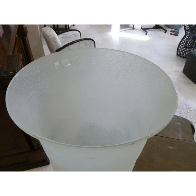 Karl Springer Late 70's Karl Springer Corroso Seguso Murano Glass Lamp For Sale - Image 4 of 8