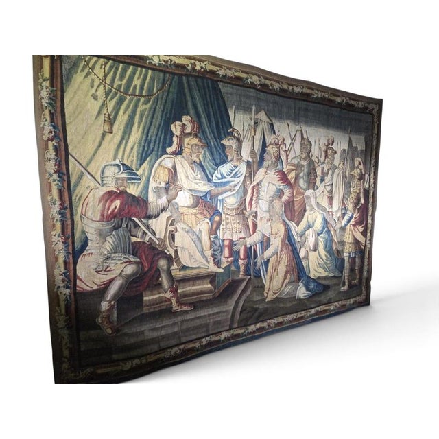 17th Century French The Family of Darius Before Alexander Tapestry from Aubusson For Sale - Image 13 of 16