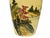 Mid 20th Century Tall Mustard Yellow Crackle Glazed Hand Painted Shan Shui Landscape With Calligraphy Poem Porcelain Vase For Sale - Image 11 of 11