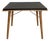Folding Coffee Table in Plideal Beech and Faux Leather, 1950s For Sale