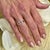 Metal Natural Tourmaline Diamond Ring 14k W Gold 1.58 TCW Certified For Sale - Image 7 of 10
