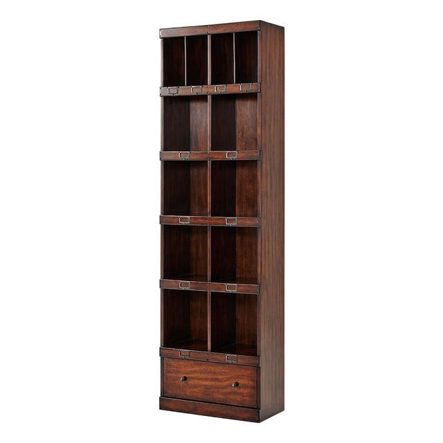 Campaign Style Bookcase For Sale