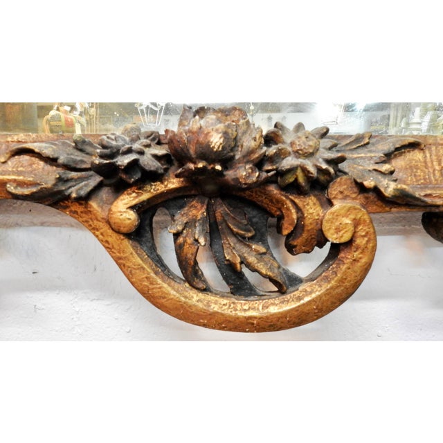 French 19th Century French Flower Basket Mirror For Sale - Image 3 of 11