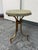 Mid Century Style Shagreen + Brass Side Table For Sale - Image 4 of 12