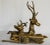 1970s Large 1970s Brass Sarreid Style Resting Deer Stag - A Pair For Sale - Image 5 of 7
