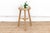 Tan Rustic Minimalist Wooden Stool For Sale - Image 8 of 8