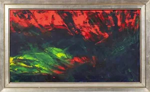 European School Artist, Composition, Oil on Canvas