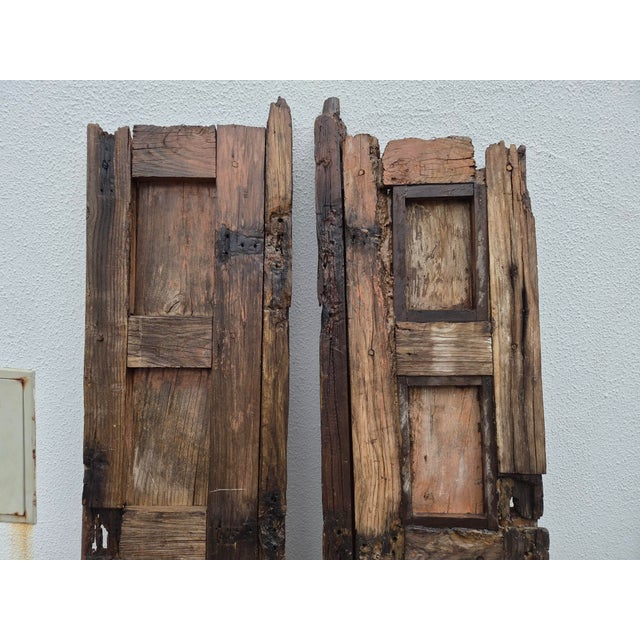 Vintage Chestnut Doors, Set of 2 For Sale - Image 12 of 18