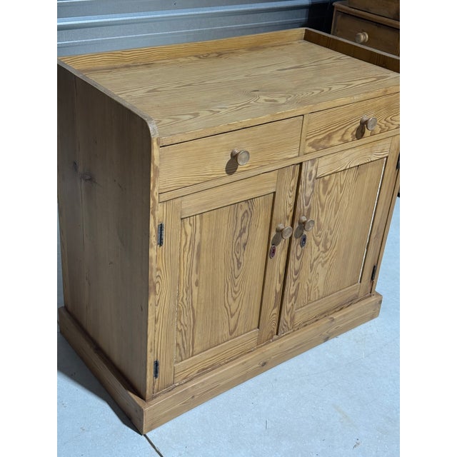 Antique Pine Sideboard / Cupboard From England For Sale - Image 4 of 18