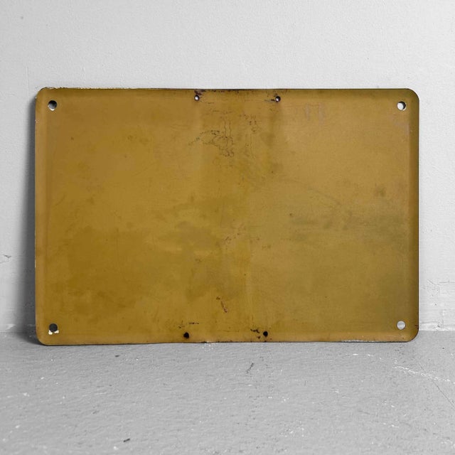 Metal Vintage Japanese Metal Signpost​, Hokkaido, 1980s For Sale - Image 7 of 8