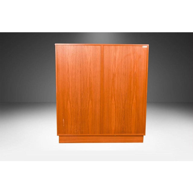 Brown Danish Teak Mid Century Tall Dresser Armoire Dresser Wardrobe for Uldum Møbelfabrik For Sale - Image 8 of 13