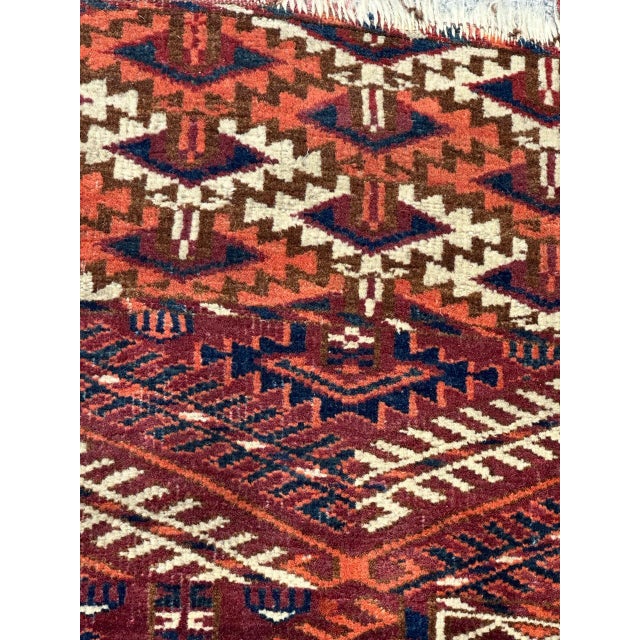 Antique Turkmen Hachlou Square Rug, 1890s For Sale - Image 18 of 18