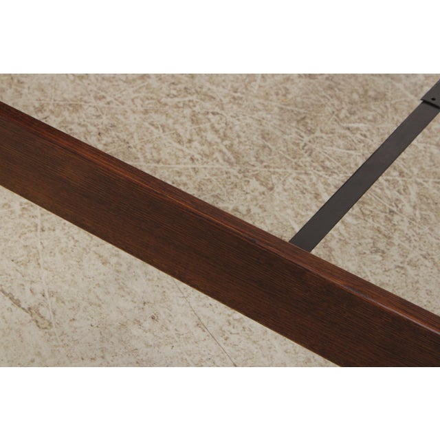 Brown Stickley Queen Size Mission Oak Bed For Sale - Image 8 of 18