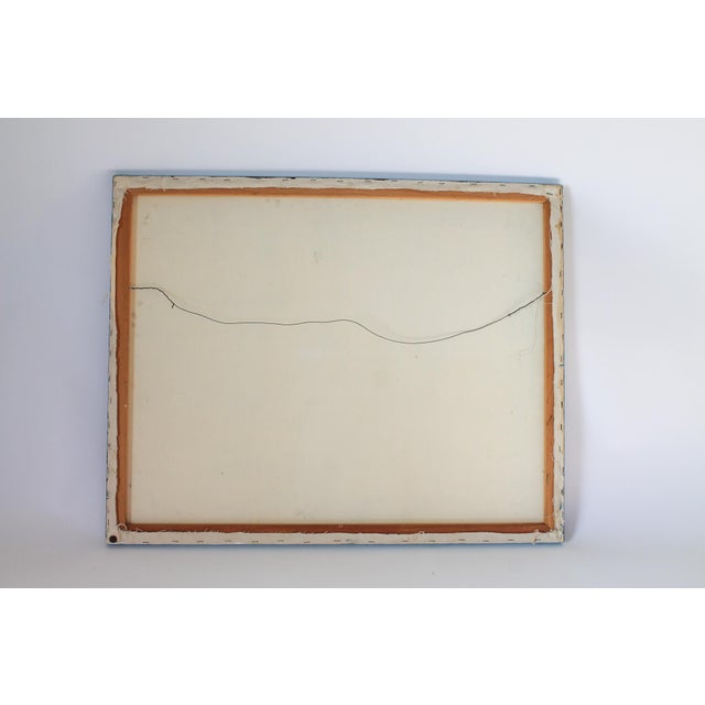 Black Vintage Cubist-Influenced Original Painting on Canvas - Lisa Bates For Sale - Image 8 of 10