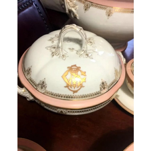 Antique Porcelain Tableware Set by Vivinis Mace for Sevres, Set of 55 For Sale - Image 11 of 16