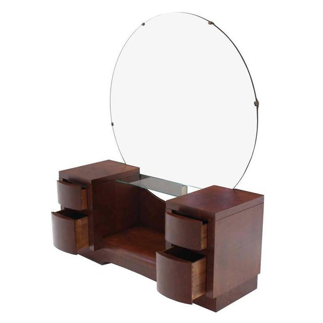 Art Deco Round Mirror Vanity Home Business