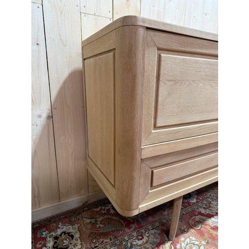 Period: 20th century Style: Design 50's and 60's Condition: Fully restored Material: Solid wood Length: 230Width:...