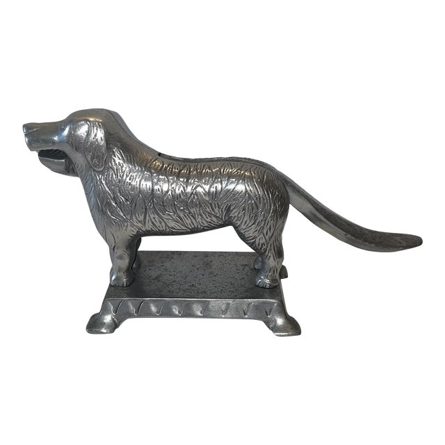 Early 20th Century Cast Iron Dog Figural Table Top Nutcracker La Althoff MFG Chicago Style For Sale