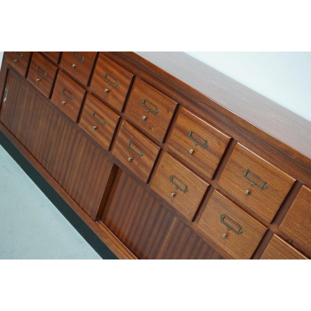 Vintage Dutch Hardwood Filing Cabinet For Sale - Image 14 of 18