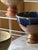 Vintage Hand-Crafted Studio Ceramic Chawan Bowls, 1980s, Set of 6 For Sale - Image 3 of 15