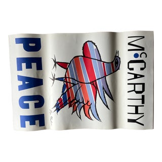 Original Ben Shahn 1968 McCARTHY Peace Poster 38 by 25 Inches For Sale