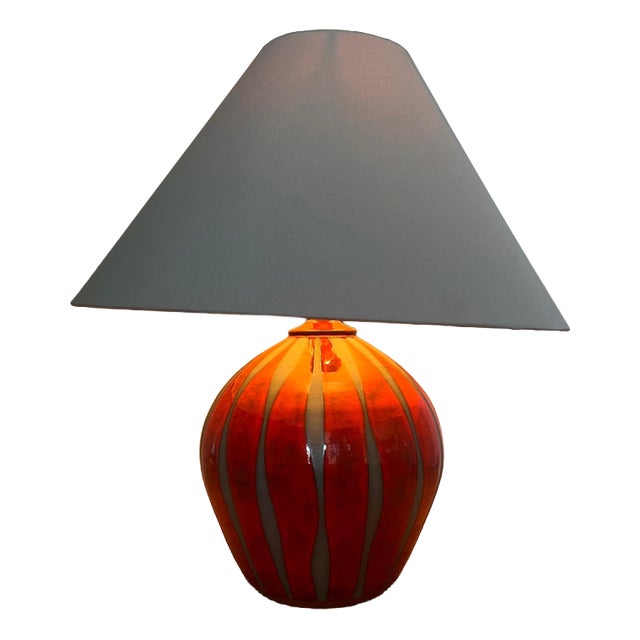 Vintage Studio Pottery Table Lamp by Neville and Green For Sale