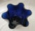 Nuutajarvi Notsjo 1980s Scandinavian Modern Nuutajarvi Notsjo Deep Blue Cobalt Wave Vase For Sale - Image 4 of 10