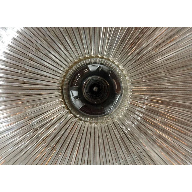 Metal Industrial Holophane Pendant Light Fixture For Sale - Image 7 of 8
