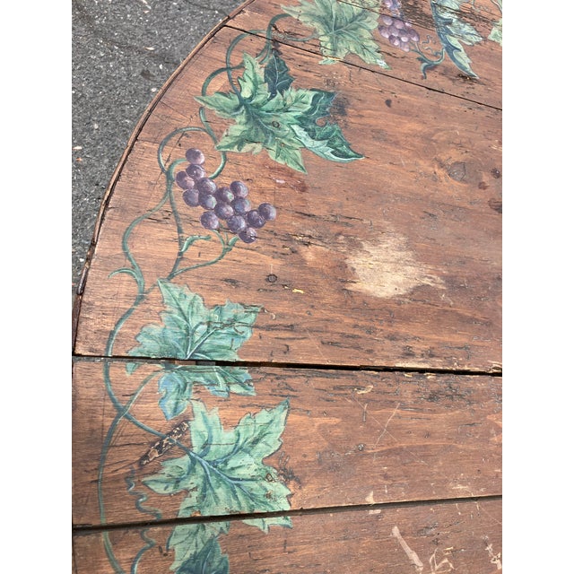Wood Antique French Wine Tasting Table For Sale - Image 7 of 11