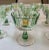 Japanese New Kagami Crystal “Bamboo” Liqueur/Sake Glasses – Set of 8 For Sale - Image 3 of 10
