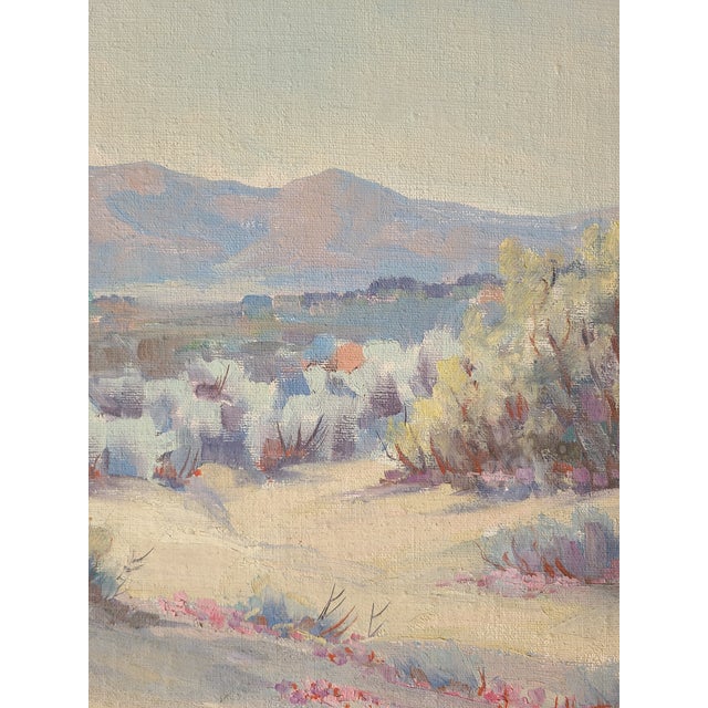 1940s Norman Hart 1940s Palm Springs California Desert Oil Painting For Sale - Image 5 of 16
