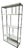 Modern White + Chrome Etagere For Sale