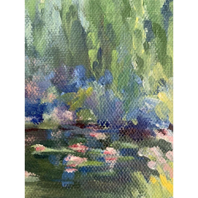 Textile Contemporary Post-Impressionist Nature Scene Oil Painting For Sale - Image 7 of 13