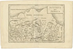 Antique Map of the Region Between the Caspian and the Sea of China by Toms, 1799