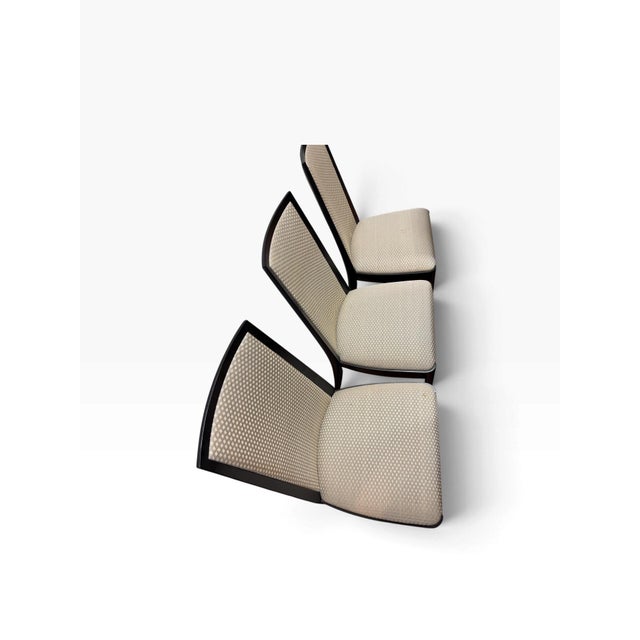 Late 20th Century Contemporary High-Back Flare Dining Chairs - Set of 8 For Sale - Image 5 of 11