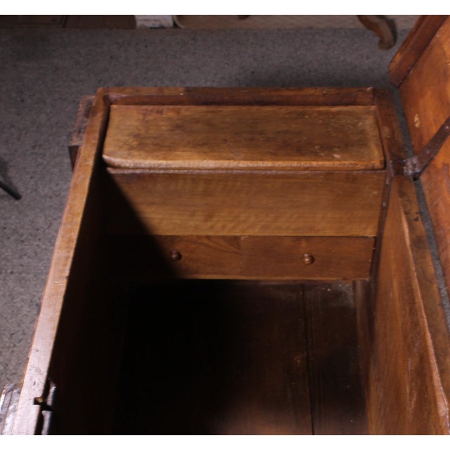 Italian Renaissance Walnut Chest, 1500s For Sale - Image 12 of 14