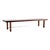 6 ' Long Solid Walnut Top Coffee Table or Bench on Solid Legs Aluminum Stretcher For Sale