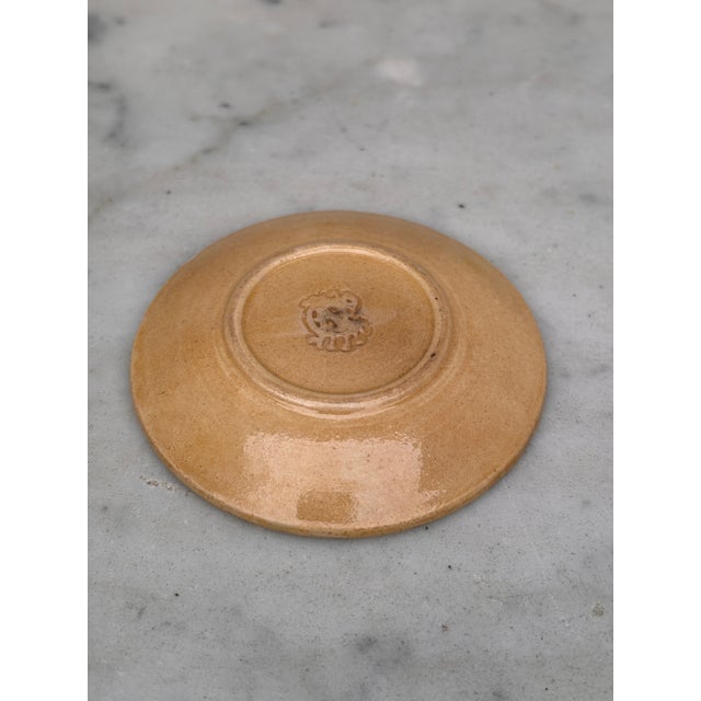 Etruscan Green Majolica Leaf Butter Pat, Circa 1890 For Sale - Image 4 of 4