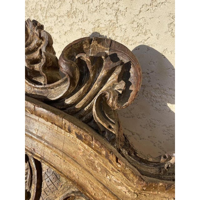 17th Century Carved Wooden Throne Canopy For Sale - Image 4 of 13