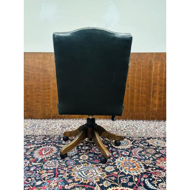 Vintage Chesterfield President Chair For Sale - Image 4 of 8