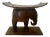 African Ashanti Royal Elephant Hard Wood Stool (Asante Esona Dwa) For Sale