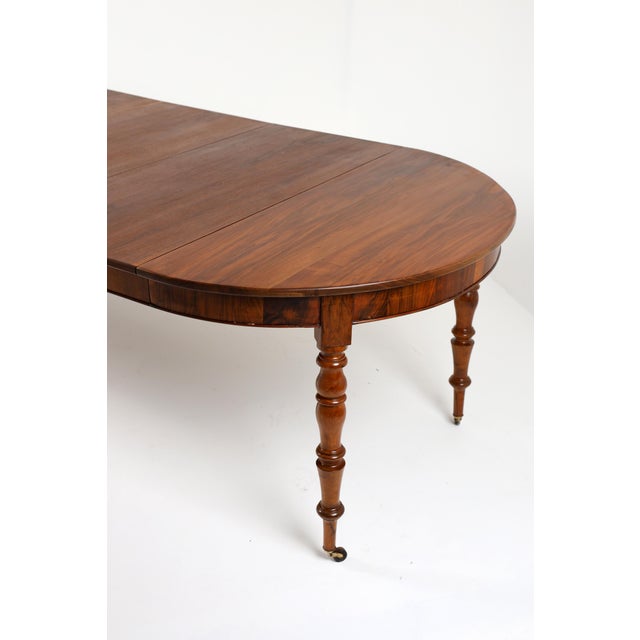 French Extendable Walnut Dining Table, 1850 For Sale - Image 14 of 18