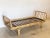 Single bamboo and wicker bed, 70s The measurement of the height of the footboard is 71cm., The internal measures are...