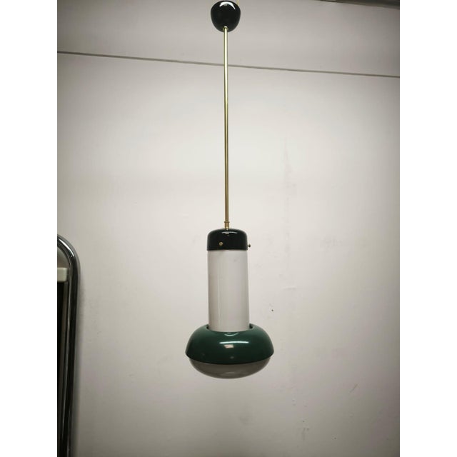 Glass Suspension Lamp, 1960s For Sale - Image 6 of 12