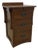 Crofter Style 3 Drawer End Table With Writing Tray- Walnut For Sale