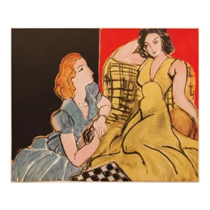 1946 After Henri Matisse "The Conversation", First Edition Period Parisian Lithograph